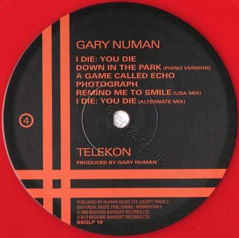 BBQLP 19 Red Vinyl D Side Label.